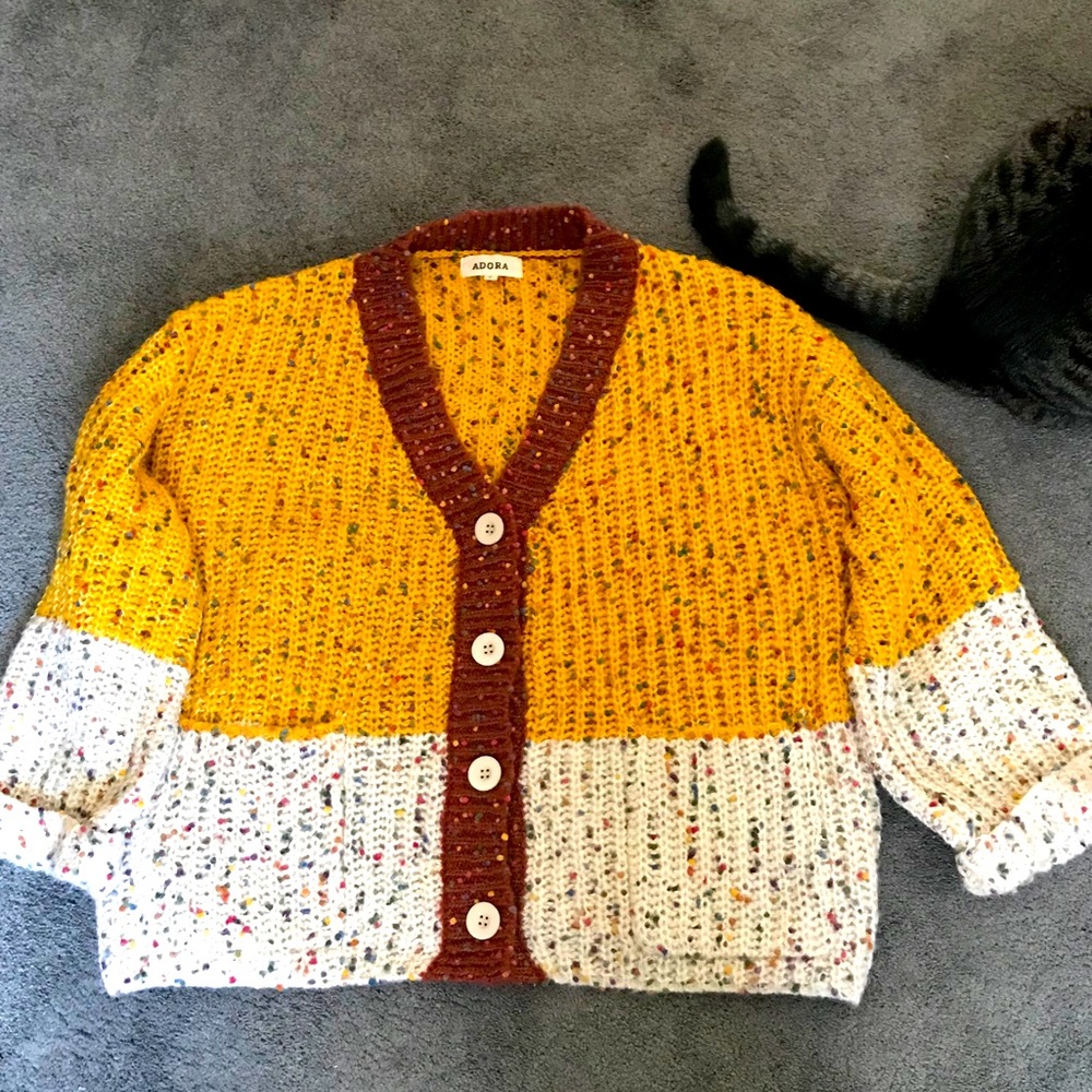 Oversized comfy Adora nubby cardigan